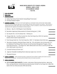 INVER GROVE HEIGHTS CITY COUNCIL AGENDA - City of Inver ...