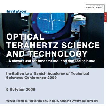 OPTICAL TERAHERTZ SCIENCE AND TECHNOLOGY