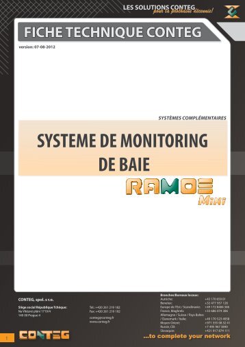 fiche technique conteg systeme de monitoring de baie