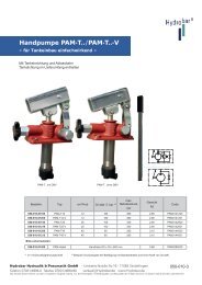 Handpumpe PAM-T.. / PAM-T..-V - Hydrobar Hydraulik & Pneumatik ...