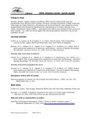 APA citations cheat sheet - Library