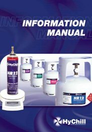 HyChill Information Manual - HyChill Refrigerants