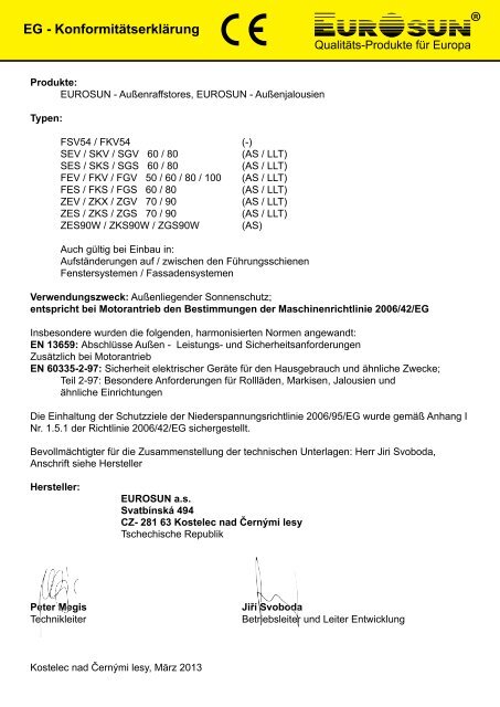 Datei herunterladen - Eurosun as