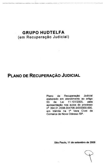 GRUPO HUDTELFA (em Recuperação Judicial) - Rmilani.com.br