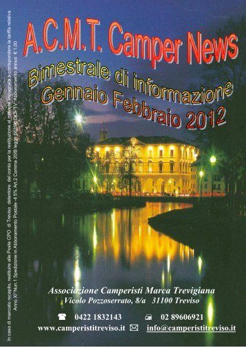 2012 gennaio - febbraio - Associazione Camperisti della marca ...