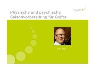 Physische und psychische Saisonvorbereitung für Golfer (pdf/5.1