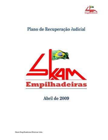 Plano de Recuperação Judicial Abril de 2009 - Rmilani.com.br