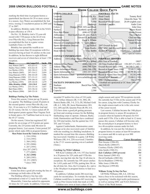 game-notes-uvawise08.. - Union College Athletics