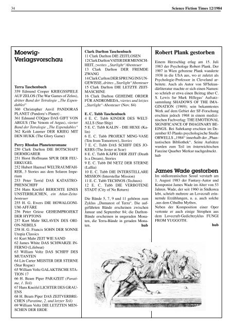 SFT 1/84 - Science Fiction Times