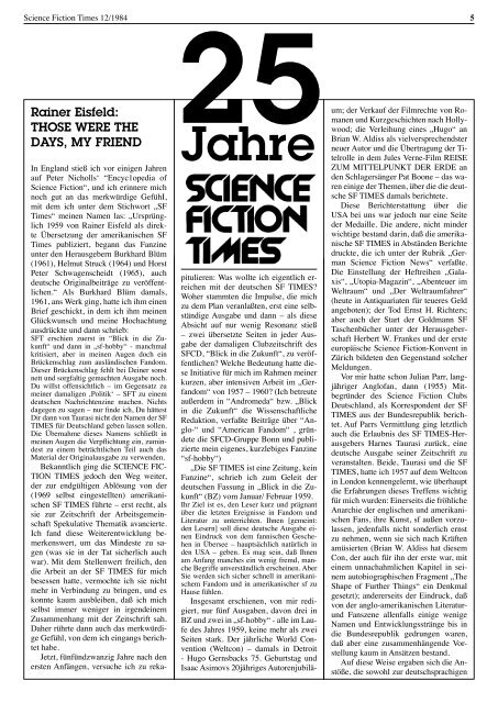 SFT 1/84 - Science Fiction Times