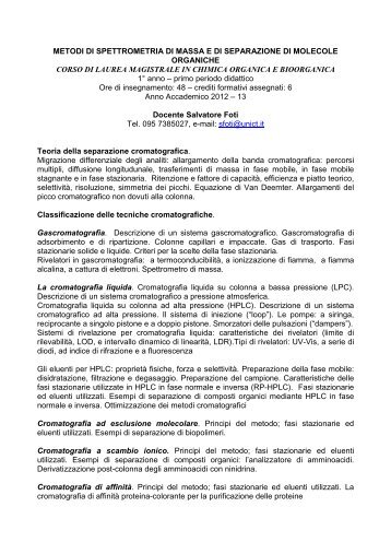 PROGRAMMA METODI