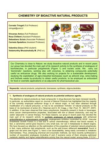 chemistry of bioactive natural products