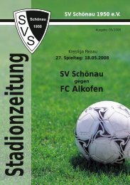 Stadionzeitung - SV Schönau