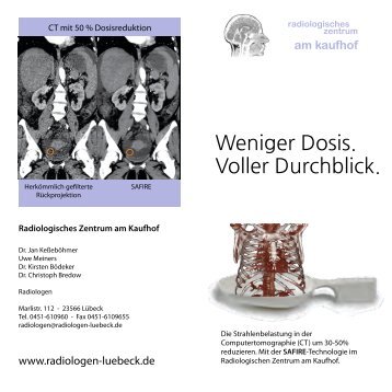 Informations-Flyer - Radiologische Praxis am Kaufhof