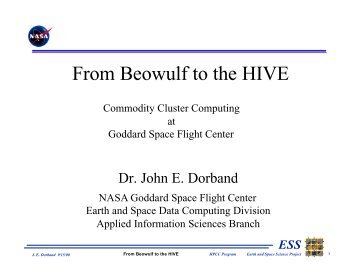 From Beowulf to the HIVE - Linux Clusters Institute