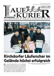 Ausgabe 1 - Laufgemeinschaft Kirchdorf