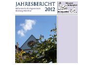 Jahresbericht 2012 - Ref. Kirchgemeinde Bözberg-Mönthal