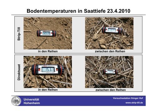 Strip-Till auf der Versuchsstation Ihinger Hof