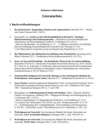 Gesamtbibliographie - Evangelische ReligionspÃ¤dagogik