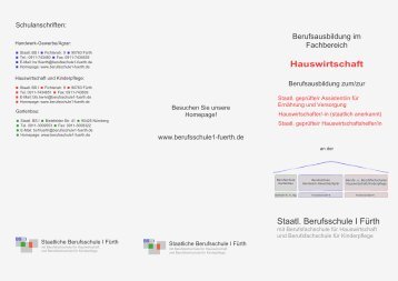 Info-Flyer - Staatliche Berufsschule I Fürth