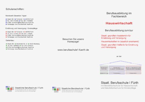 Hauswirtschaft - Staatliche Berufsschule I Fürth