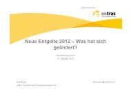 Neue Entgelte 2012 – Was hat sich geändert? - Ontras