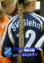SPORT-REPORT 2011/12 - SV 1924 Glehn eV