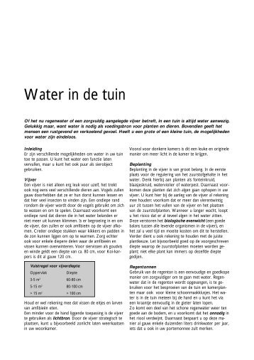 Water in de tuin - Gemeente Hengelo