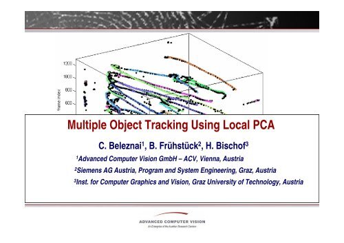 Multiple Object Tracking Using Local PCA - Muscle