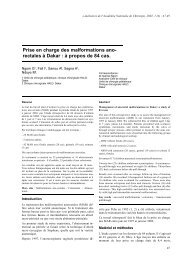 E-MÃ©moires de l'ANC, 2003, vol. 2 - AcadÃ©mie Nationale de Chirurgie