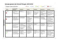 Schulprogramm Schule Pfungen 2013 - 2016