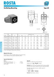 ROSTA Oscillating Mounting Type AV - Orange VMC