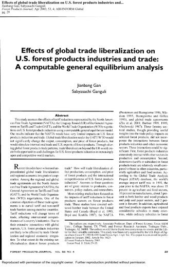 implications of liberalizing trade and investment Resilience and food security as the central objectives of trade and investment for agriculture, and taking account of suggested citation: clapp, jennifer (2014) trade liberalization and food implications for food security 11 an outdated . implications of liberalizing trade and investment Resilience and food security as the central objectives of trade and investment for agriculture, and taking account of suggested citation: clapp, jennifer (2014) trade liberalization and food implications for food security 11 an outdated .