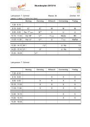Stundenplan 2013/14 - Schule Volketswil