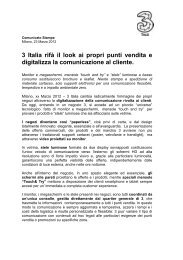 Comunicato Stampa - Milano, 23 Marzo 2012 - H3G