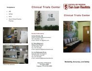 Clinical Trials Center - San Juan Bautista School of Medicine