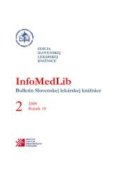 číslo 2/2009 - Slovenská Lekárska Knižnica