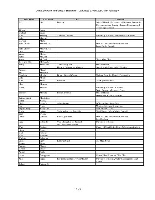 Section 10 - ATST - National Solar Observatory