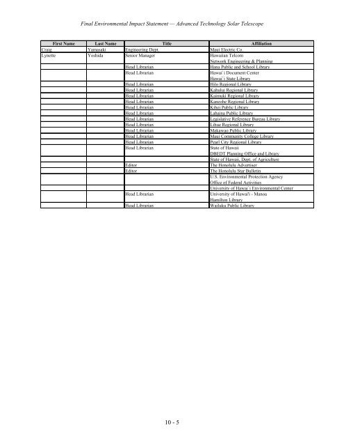 Section 10 - ATST - National Solar Observatory