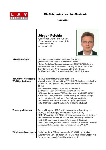 Reichle JÃ¼rgen - Vita Bild - LAV-Akademie - Landesapothekerverband