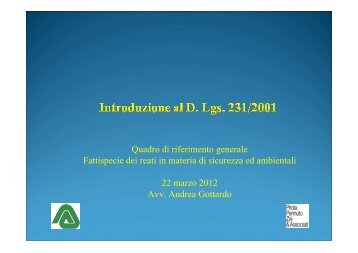 Avv. Andrea GOTTARDO - AssICC