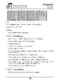 Protokoll - Fachschaft Physik