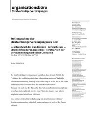 organisationsbüro - Strafverteidigervereinigungen