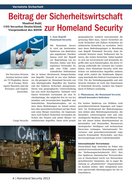 Technik fÃ¼r das Leben - Homeland Security