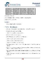 Protokoll - Fachschaft Physik