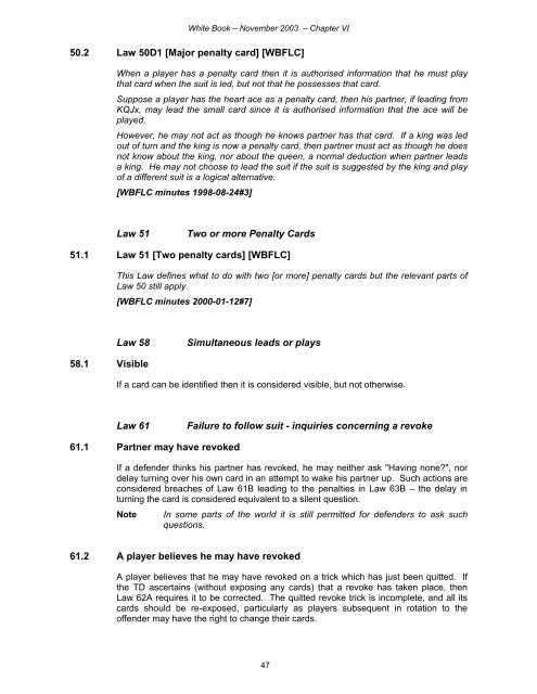 WHITE BOOK 2004 EBU Tournament Directors' Guide Edited by ...