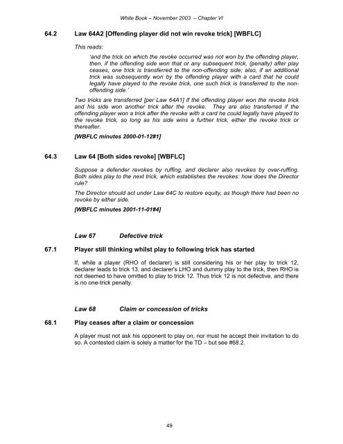 WHITE BOOK 2004 EBU Tournament Directors' Guide Edited by ...