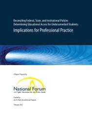 Implications for Professional Practice - The National Forum on ...