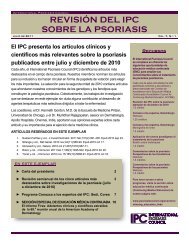 revisiÃ³n del ipc sobre la psoriasis - International Psoriasis Council