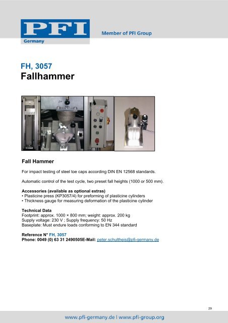 Catalog - PFI Germany Start